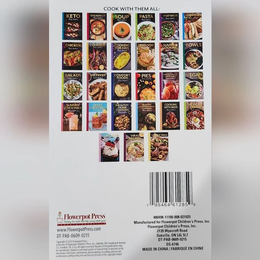 Colorful Cooking Book Set